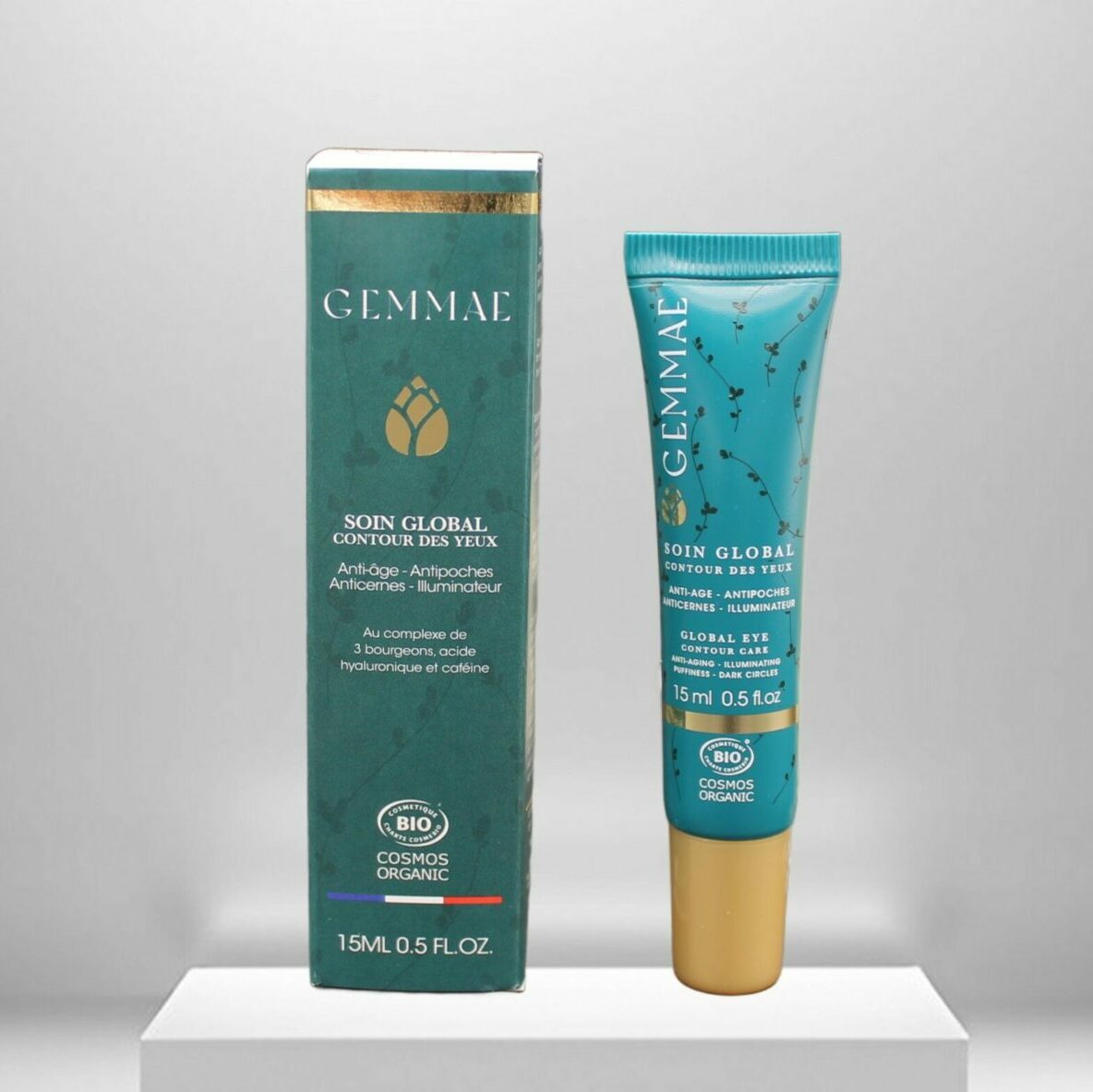 gel-crème soin global contour des yeux Gemmae packaging